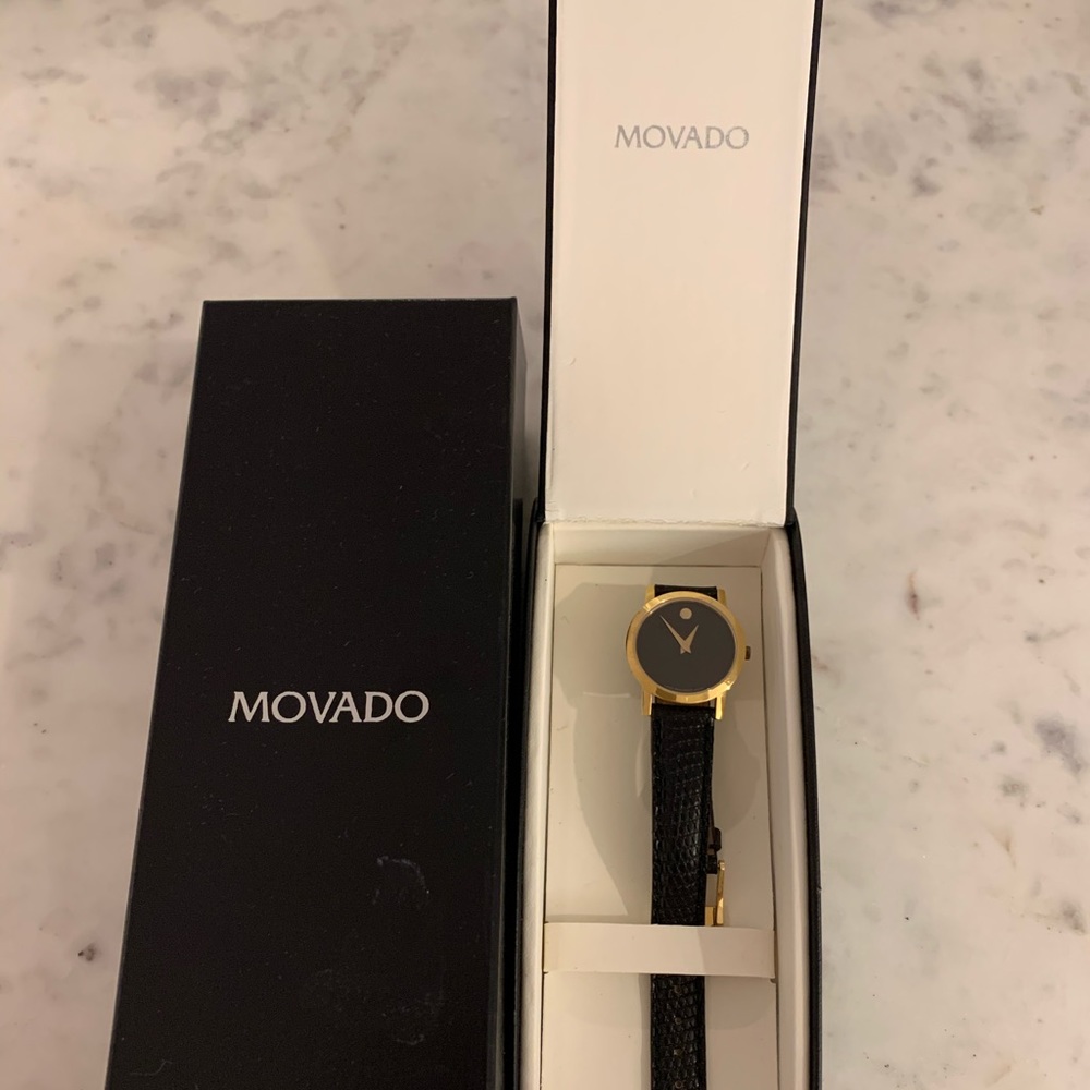 Ladies Movado Watch with lizard band